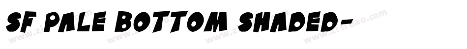 SF Pale Bottom Shaded字体转换